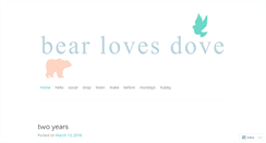 Desktop Screenshot of bearlovesdove.com